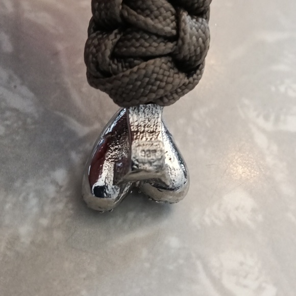 Elegant Parachute Cord Brown Heart Bracelet.